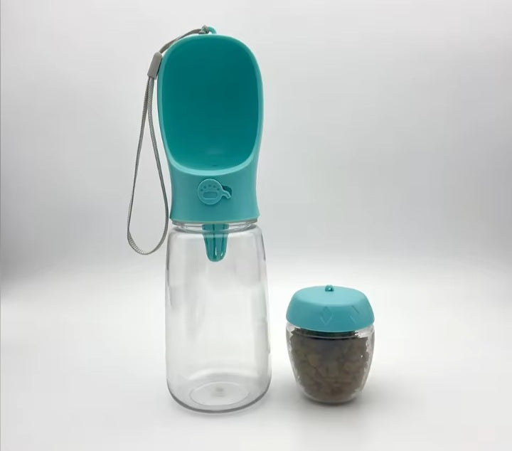 PetAura DuoHydra™-Portable Pet Water and Food Bottle